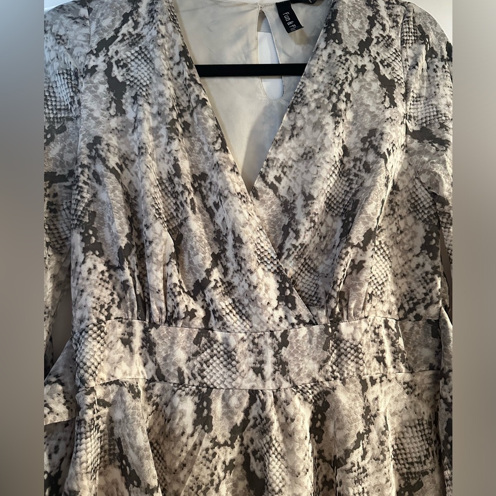 Snake print dress